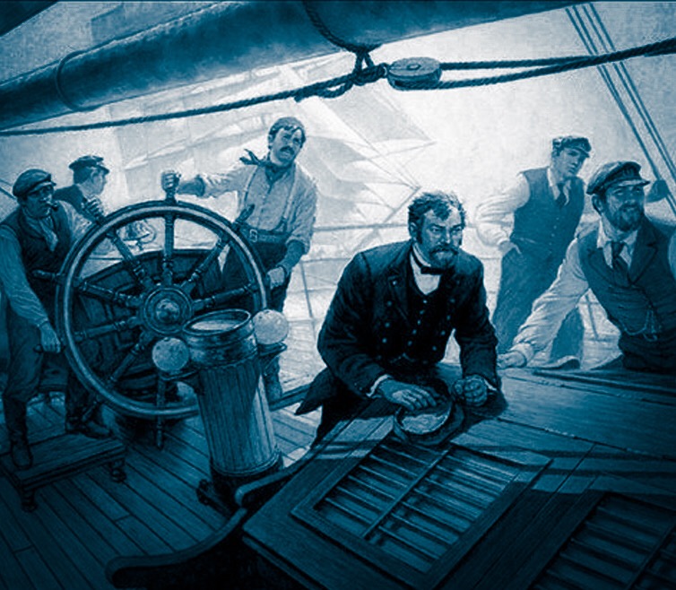 Могут ли шесть человек, стоящих на палубе, перевернуть кормой к берегу вмёрзший в воду корабль? Советская загадка на сообразительность.